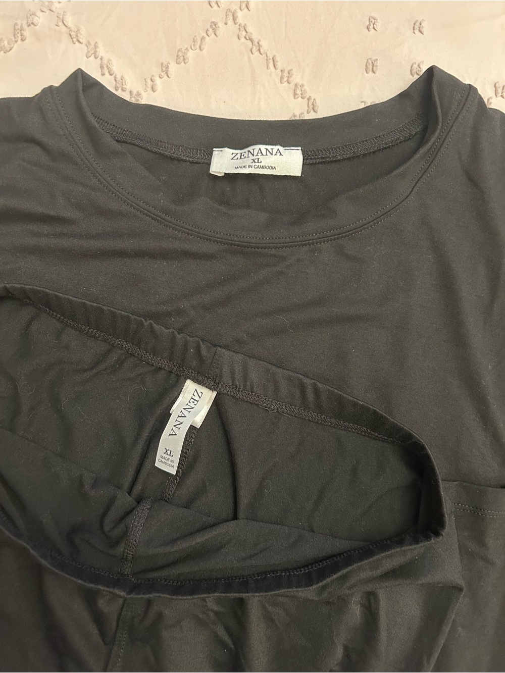 ZENANA BLACK LONG SLEEVE PANT SET - Picture 6 of 6